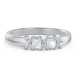 Hugs & Kisses XOXO Ring with 2-5 Stones