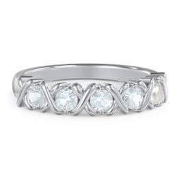 Hugs & Kisses XOXO Ring with 2-5 Stones