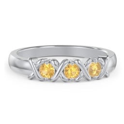 Hugs & Kisses XOXO Ring with 2-5 Stones