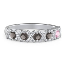 Hugs & Kisses XOXO Ring with 2-5 Stones