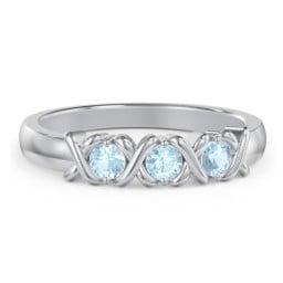 Hugs & Kisses XOXO Ring with 2-5 Stones