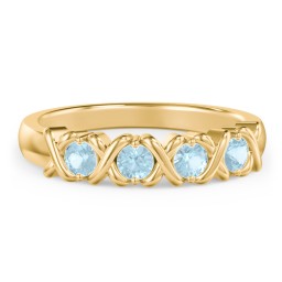 Hugs & Kisses XOXO Ring with 2-5 Stones