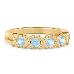 Hugs & Kisses XOXO Ring with 2-5 Stones