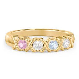 Hugs & Kisses XOXO Ring with 2-5 Stones