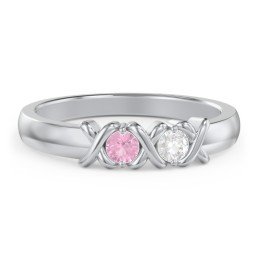 Hugs & Kisses XOXO Ring with 2-5 Stones