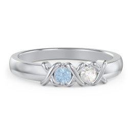 Hugs & Kisses XOXO Ring with 2-5 Stones