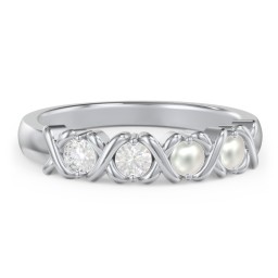 Hugs & Kisses XOXO Ring with 2-5 Stones