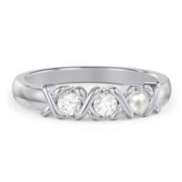 Hugs & Kisses XOXO Ring with 2-5 Stones