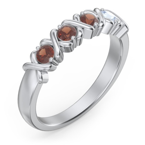 Hugs & Kisses XOXO Ring with 2-5 Stones