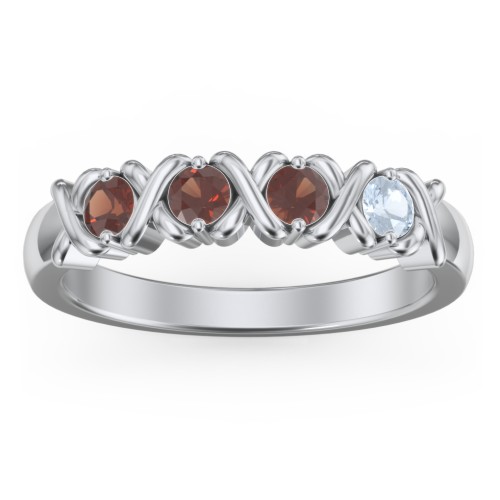 Hugs & Kisses XOXO Ring with 2-5 Stones