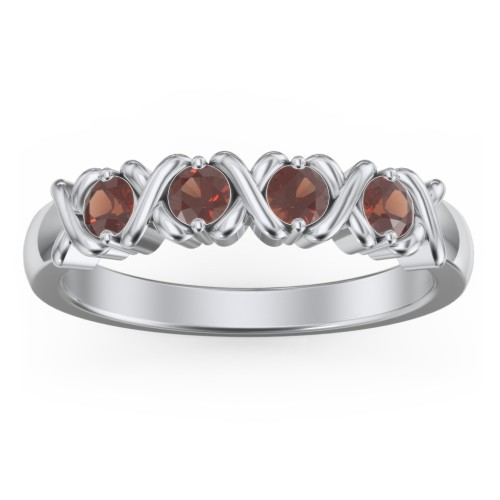 Hugs & Kisses XOXO Ring with 2-5 Stones