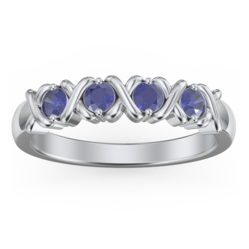 Hugs & Kisses XOXO Ring with 2-5 Stones