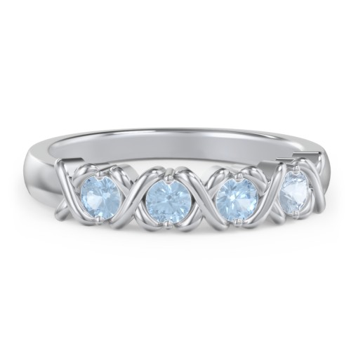 Hugs & Kisses XOXO Ring with 2-5 Stones