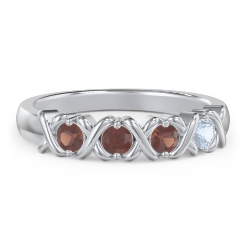 Hugs & Kisses XOXO Ring with 2-5 Stones