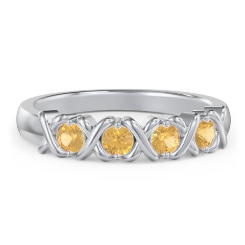 Hugs & Kisses XOXO Ring with 2-5 Stones