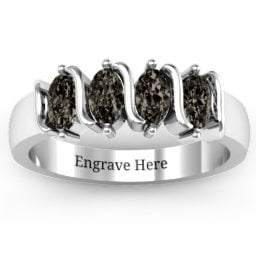 2-5 Oval Stones Ring