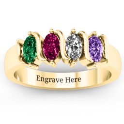 2-5 Oval Stones Ring