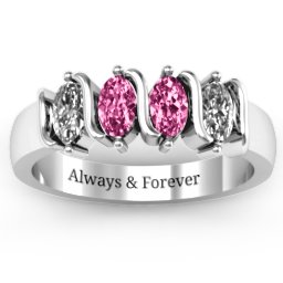 2-5 Oval Stones Ring