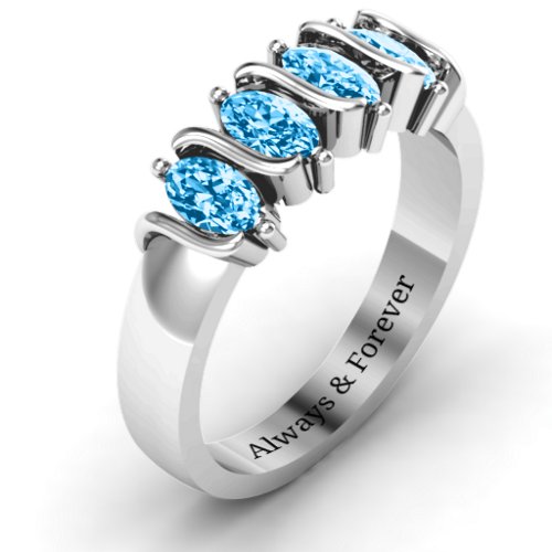 2-5 Oval Stones Ring