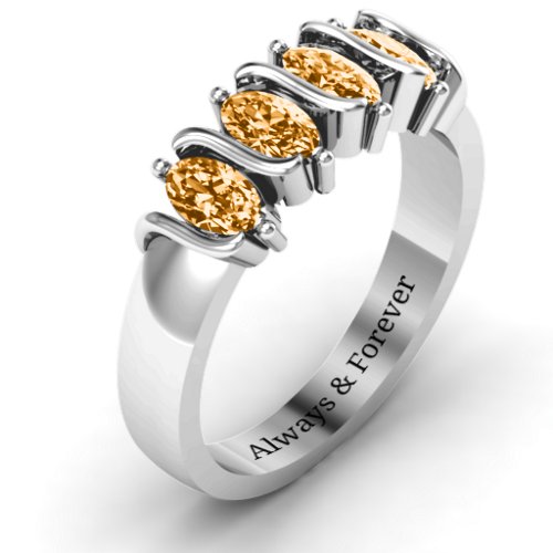 2-5 Oval Stones Ring