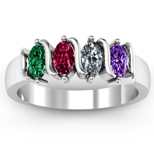 2-5 Oval Stones Ring