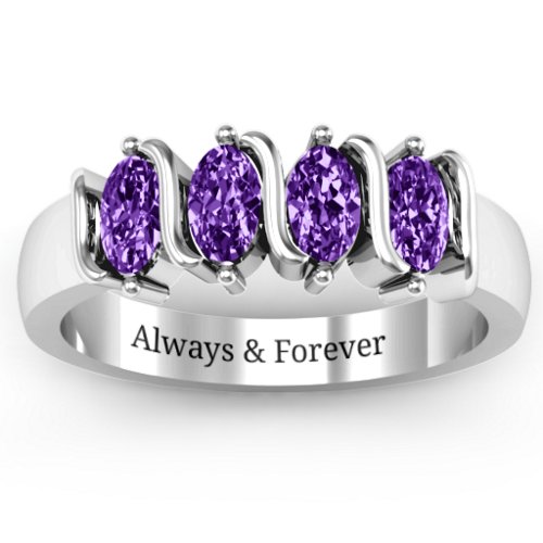 2-5 Oval Stones Ring