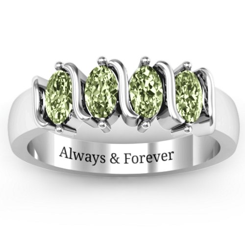 2-5 Oval Stones Ring