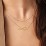 Personalized Name Necklace Layering Set with Ball Station Chain – 18K Gold Plated Silver