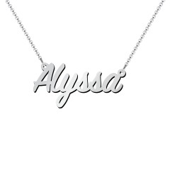 Personalized Name Necklace Layering Set with Paper Clip Chain – 18K Gold Plated Silver