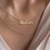 Personalized Name Necklace Layering Set with Paper Clip Chain – 18K Gold Plated Silver