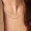 Personalized Necklace Layering Set with Ball Station Chain and Cable Chain – 18K Gold Plated Silver