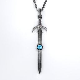 Carmilla - Sword of Hastur Pendant with Gemstone