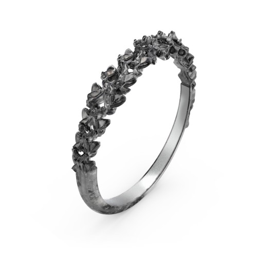 Carmilla - Narrow Spine Band Ring – Sterling Silver