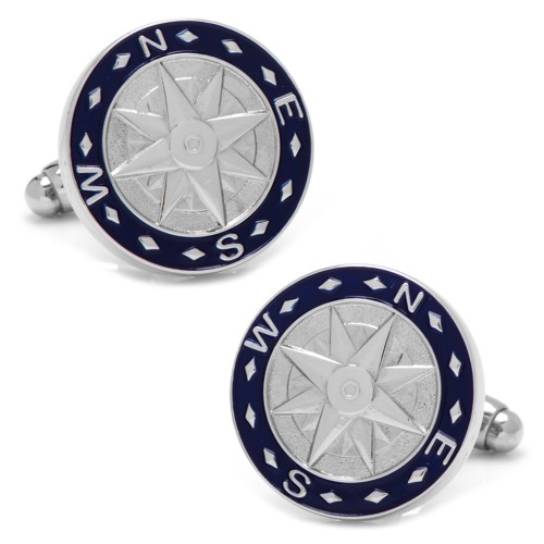 Blue Compass Cufflinks