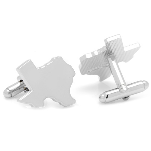 Silver Texas Cufflinks