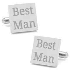 Square Infinity Engravable Cufflinks – Stainless Steel