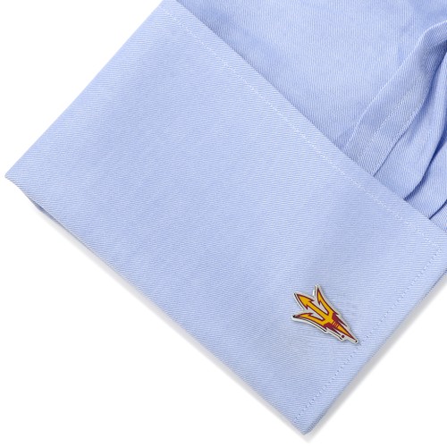 NCAA- Arizona State University Sun Devils Pitchfork Cufflinks