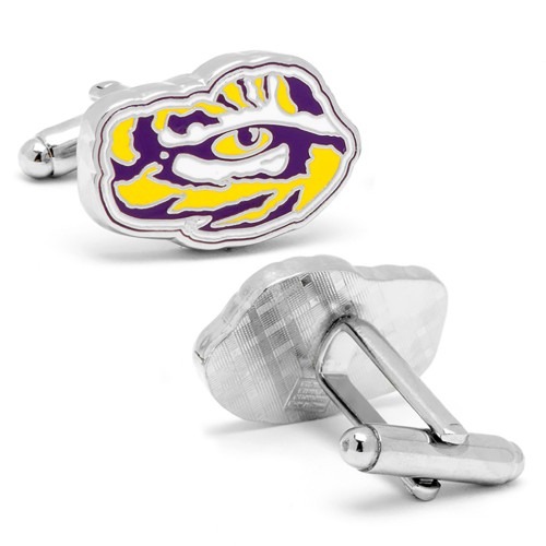 NCAA- LSU Tiger's Eye Cufflinks