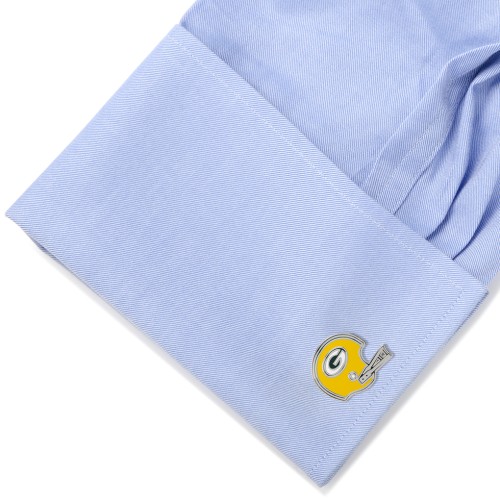 NFL- Retro Green Bay Packers Helmet Cufflinks