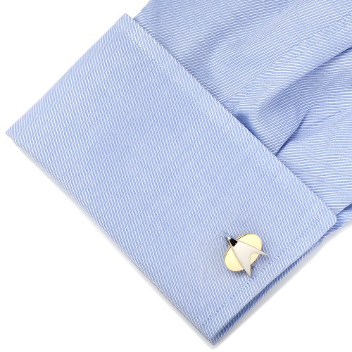 Star Trek - Two Tone Delta Shield Cufflinks