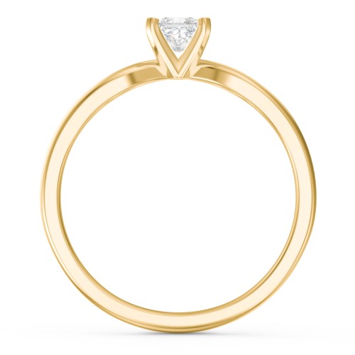 1/4 ct. Princess Gemstone Split Engagement Ring