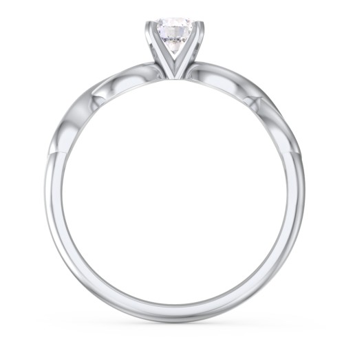 1/3 ct. Round Gemstone Infinity Engagement Ring