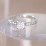 1/2 ct. Princess Gemstone Engagement Ring with Side Accent Stones – 10K Yellow Gold with White Premium Zirconia