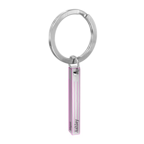 Engravable 3D Bar Keychain