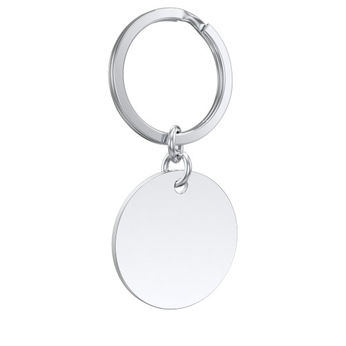 Engravable Photo Round Disc Keychain