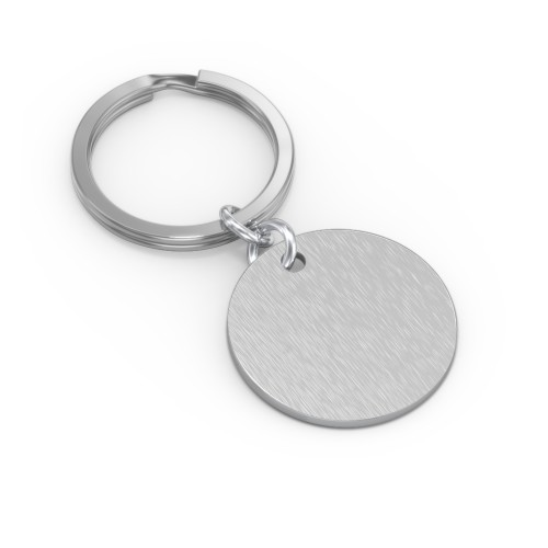 Engravable Photo Round Disc Keychain