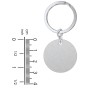 Engravable Photo Round Disc Keychain
