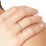 The Audrey Wedding Band – 14K White Gold with Lab Diamond