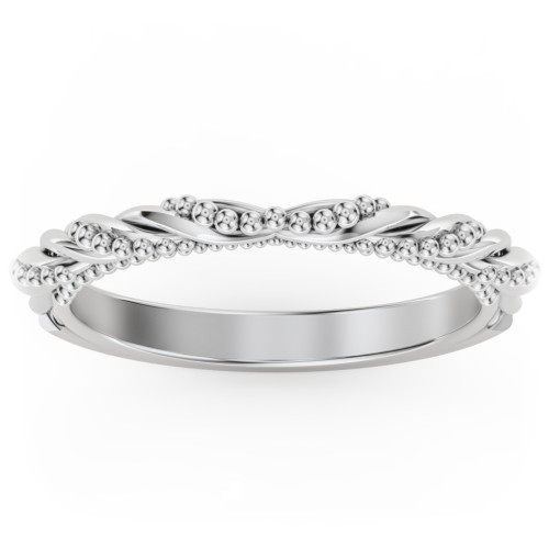 The Rita Wedding Band – 14K White Gold