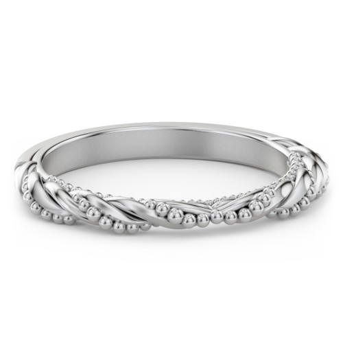 The Rita Wedding Band – 14K White Gold